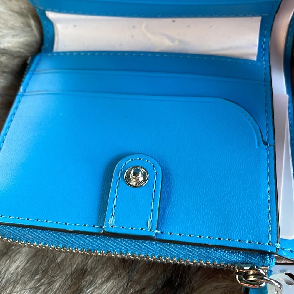 Kate Spade ♠️ New York Small Zip Bifold Wallet Oceanside - Picture 4 of 8